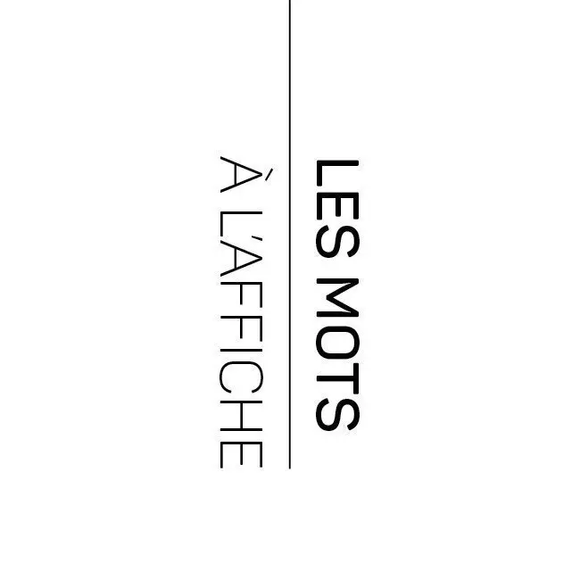 Les mots à l'affiche