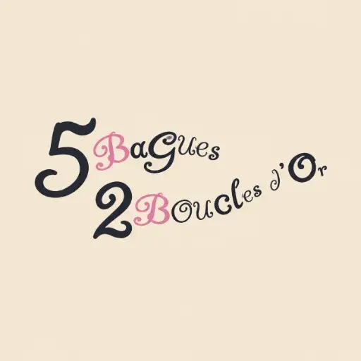 5 Bagues 2 Boucles d'Or