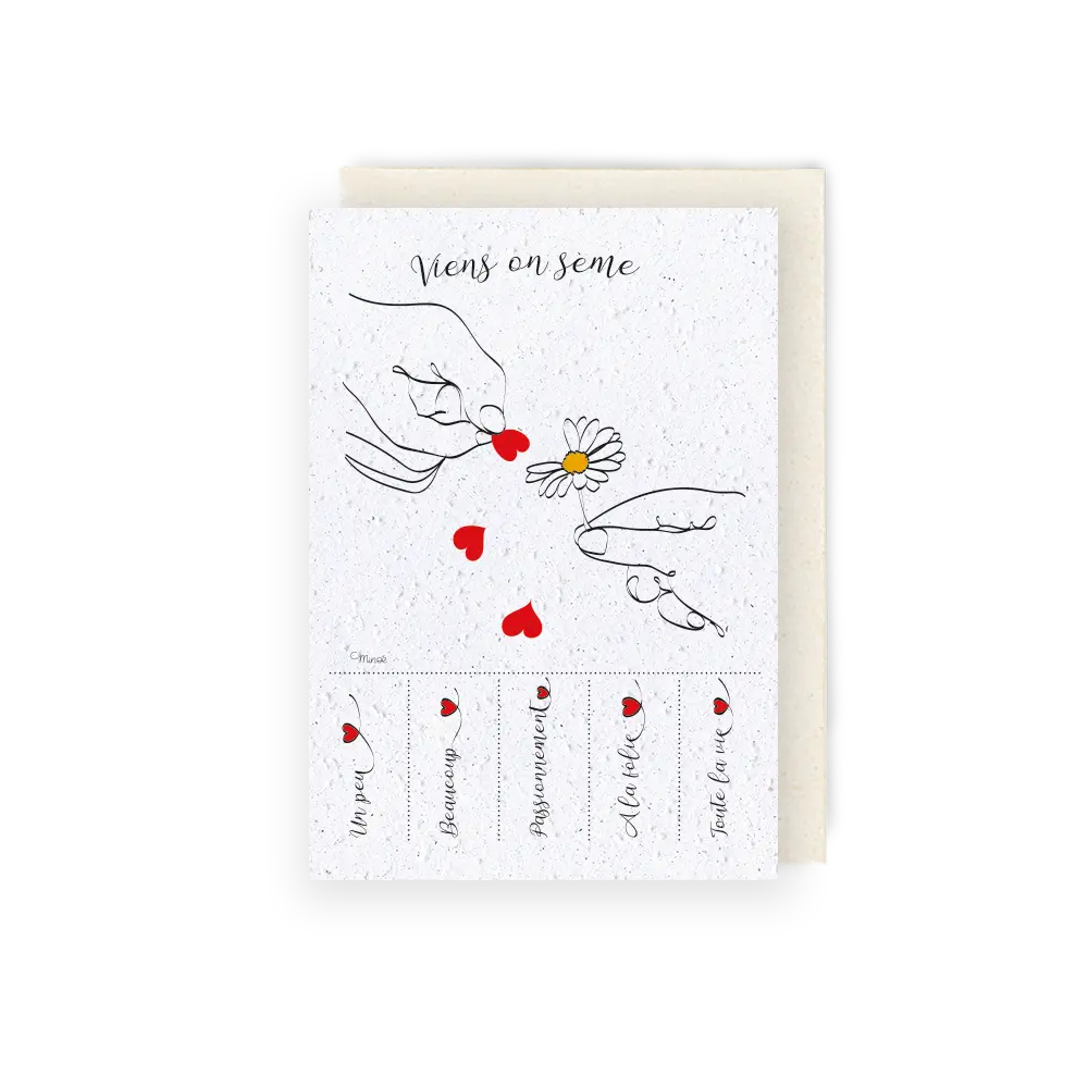 Plantable card, Let's sow a little...