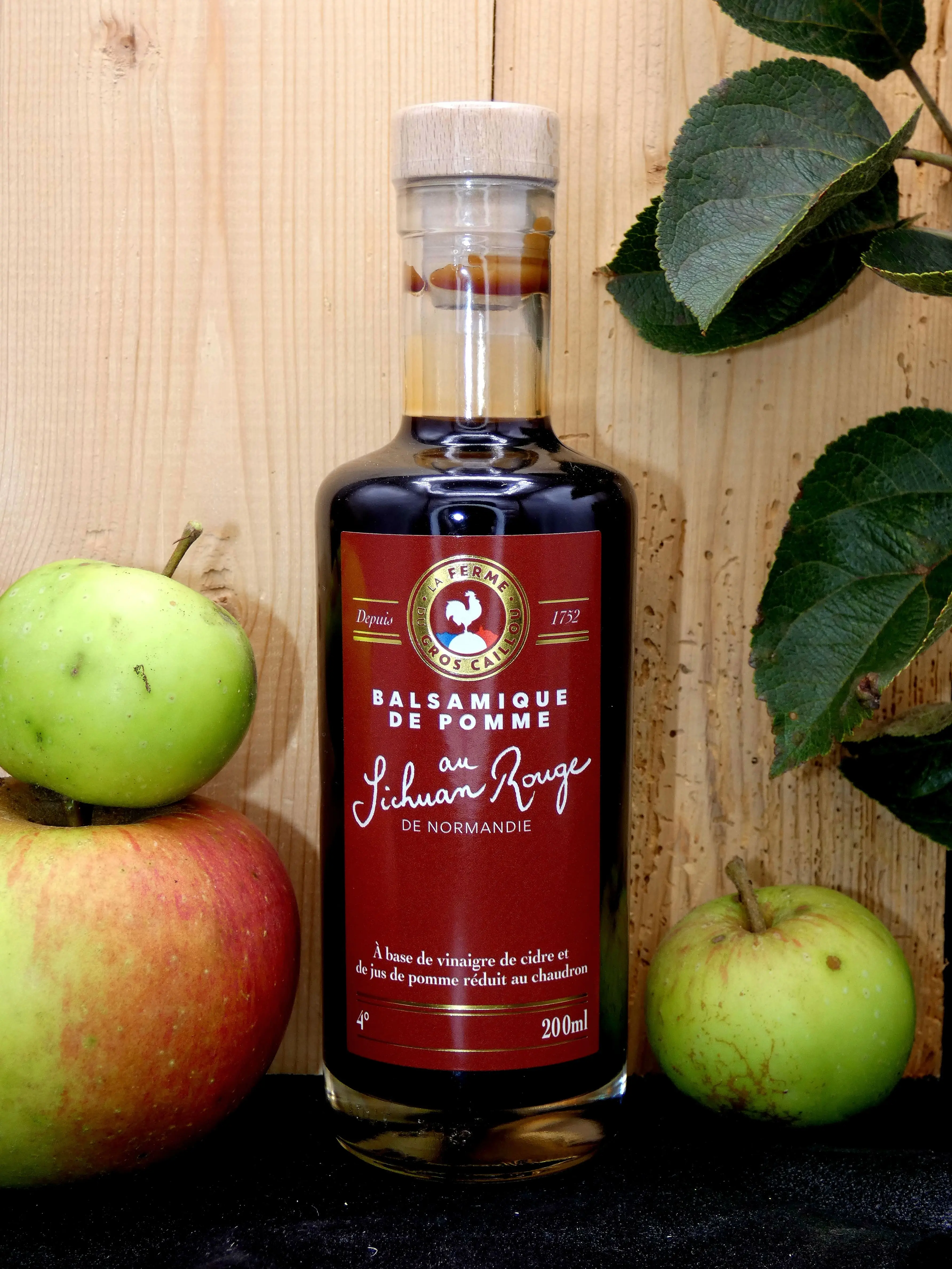 Balsamique de Pomme - Au Sichuan Rouge - 20 cl -Médaille d'Or Épicures 2026