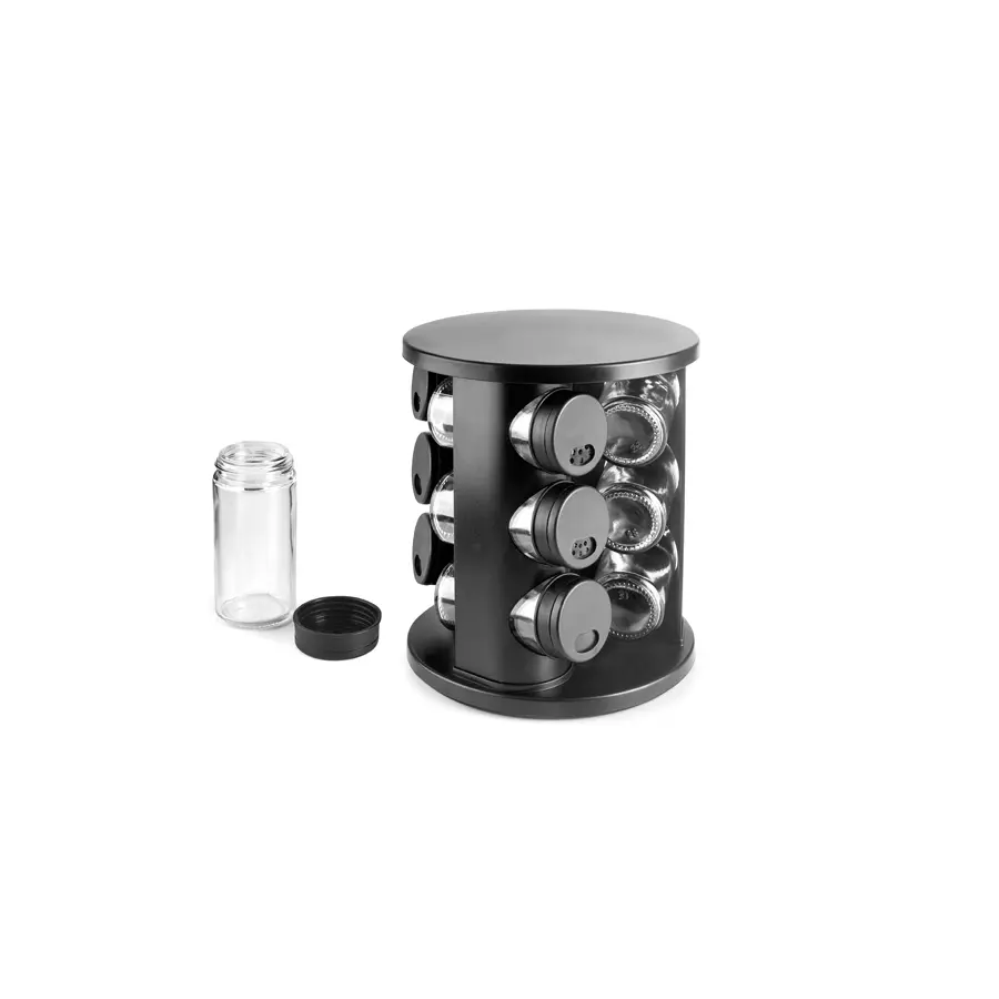 IBILI - Set of 9 Spice Racks + Rotating Stand.Comfort