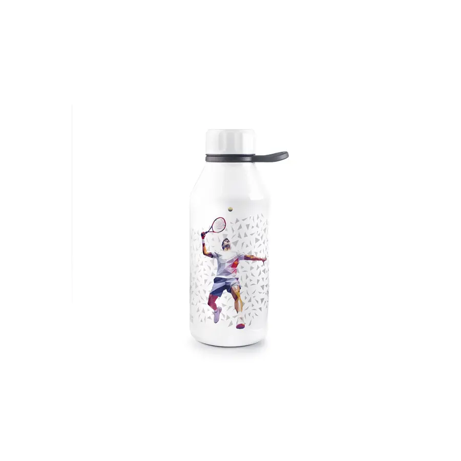 IBILI - Double Thermos BottleWall Tennis Kids 350 ml, 18/10 Stainless Steel, Double Wall, Reusable