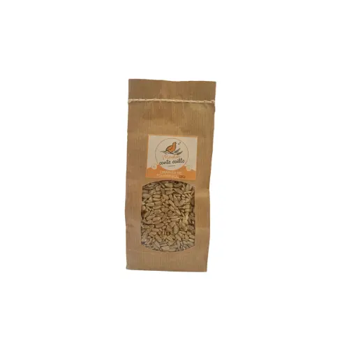 Organic hulled sunflower seeds - 250 gr - Batch 01 12 26