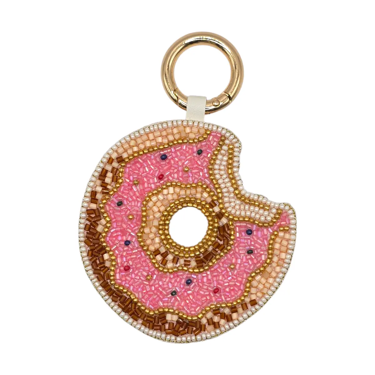 DOUGHNUT BEADED BAG CHARM