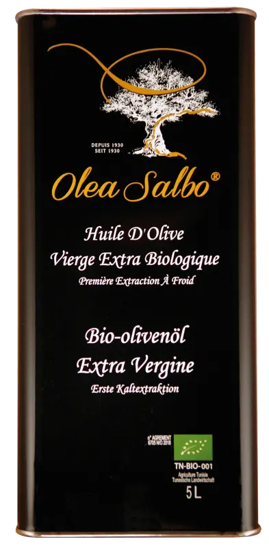 Bidon d'huile d'olive vierge extra biologique 5L