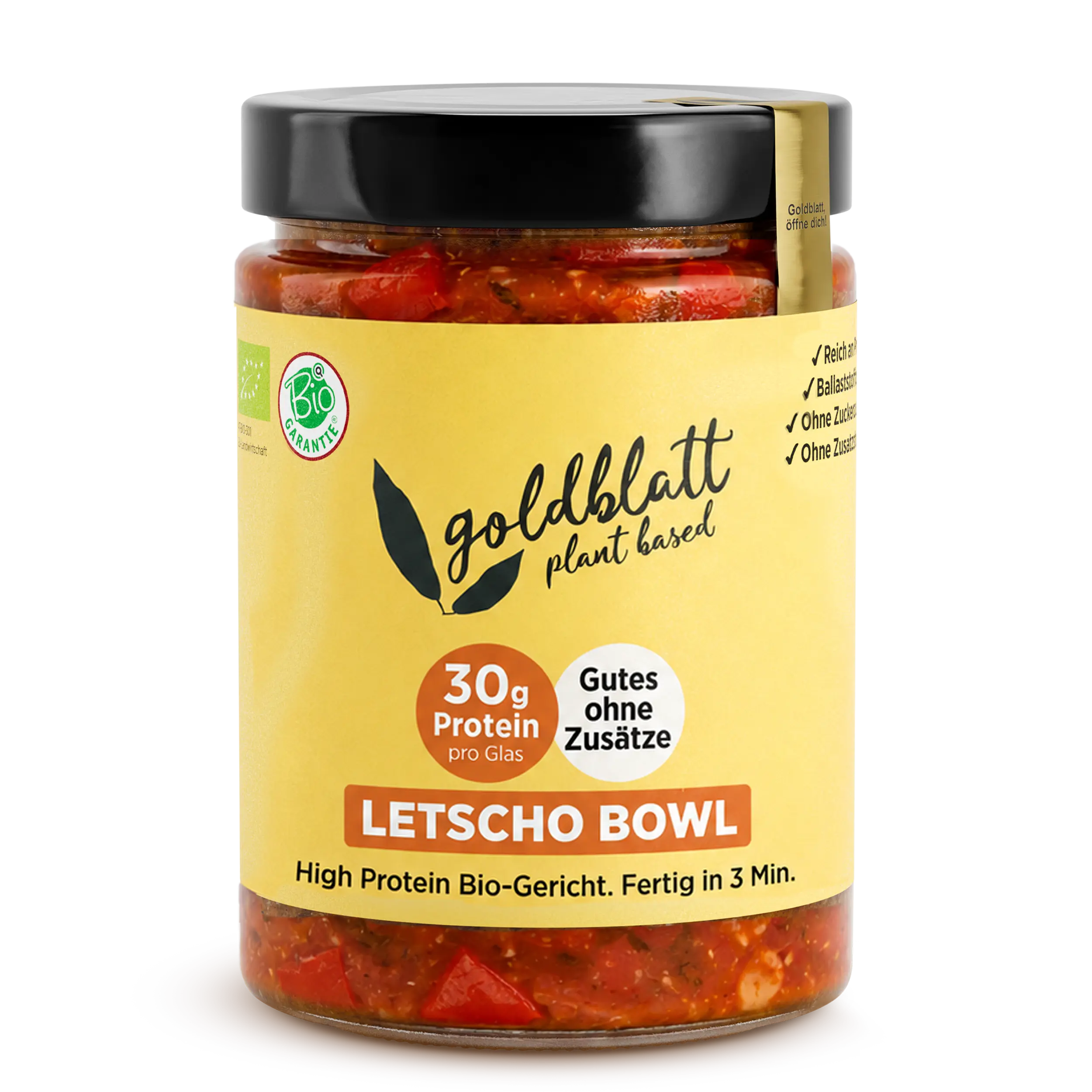 Goldblatt Organic Lecho Bowl – Comida preparada con alto contenido en proteínas