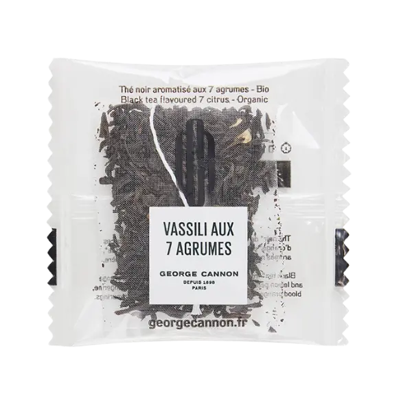 VASSILI GOÛT RUSSE Thé noir aromatisé aux 7 agrumes Bio - Carton 160 sachets