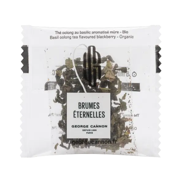 BRUMES ÉTERNELLES Thé oolong au basilic aromatisé mûre Bio - Carton 160 sachets
