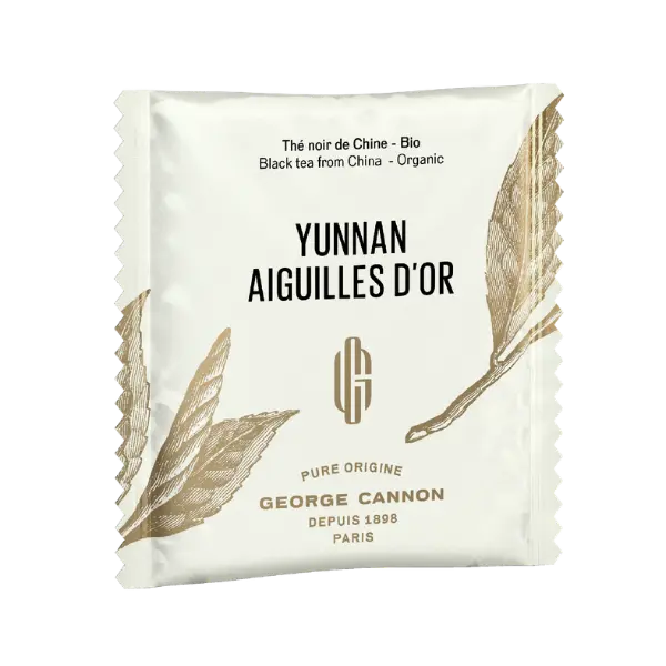 YUNNAN AIGUILLES D'OR Thé noir de Chine Bio  - Carton 160 sachets
