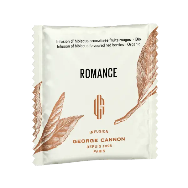 ROMANCE Infusion d'hibiscus aromatisée aux fruits rouges Bio - Carton 160 sachets