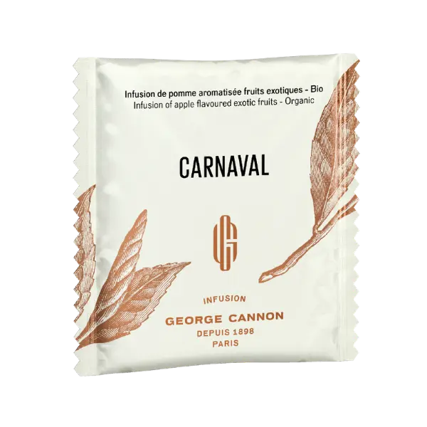 CARNAVAL Infusion de pomme aromatisée aux fruits exotiques Bio - Carton 160 sachets