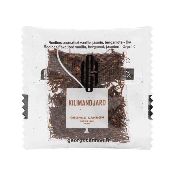KILIMANDJARO Rooibos à la vanille aromatisé au jasmin et à la bergamote Bio - Carton 160 sachets