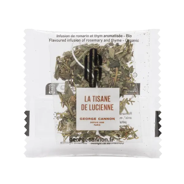LA TISANE DE LUCIENNE Infusion de romarin et de thym aromatisée Bio - Carton 160 sachets