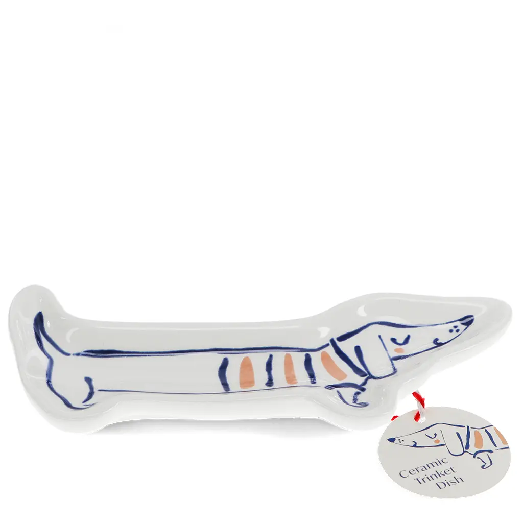 Ceramic trinket dish - Sausage dog