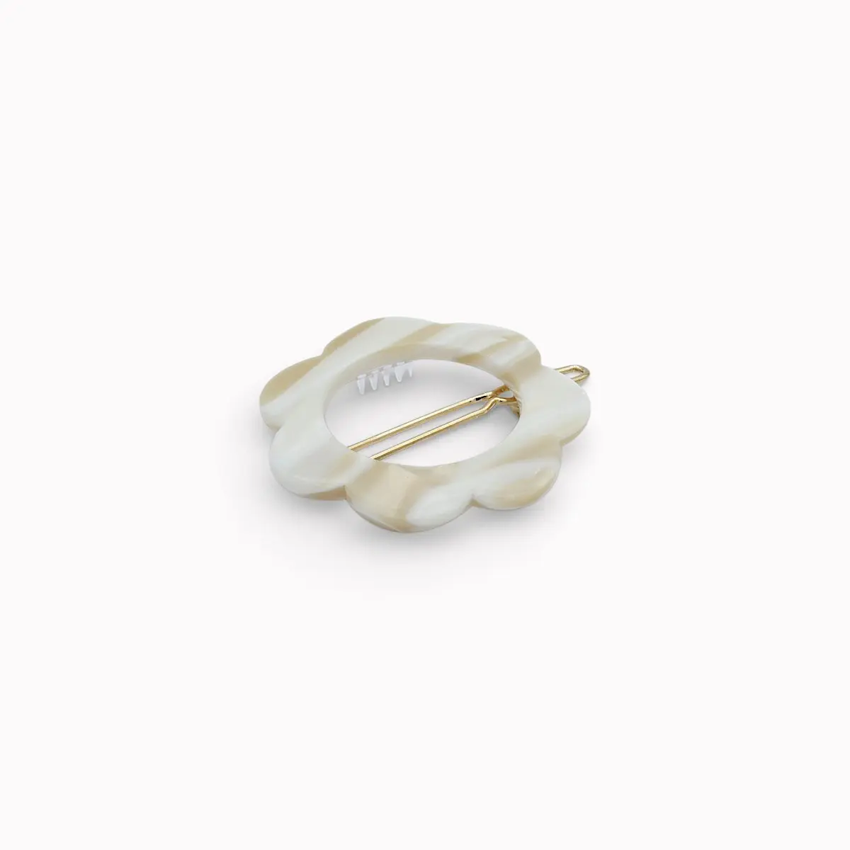 Léopoldine hair clip - Handmade in France from cellulose acetate