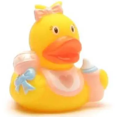 Mini Baby Badeente Mädchen - Gummiente