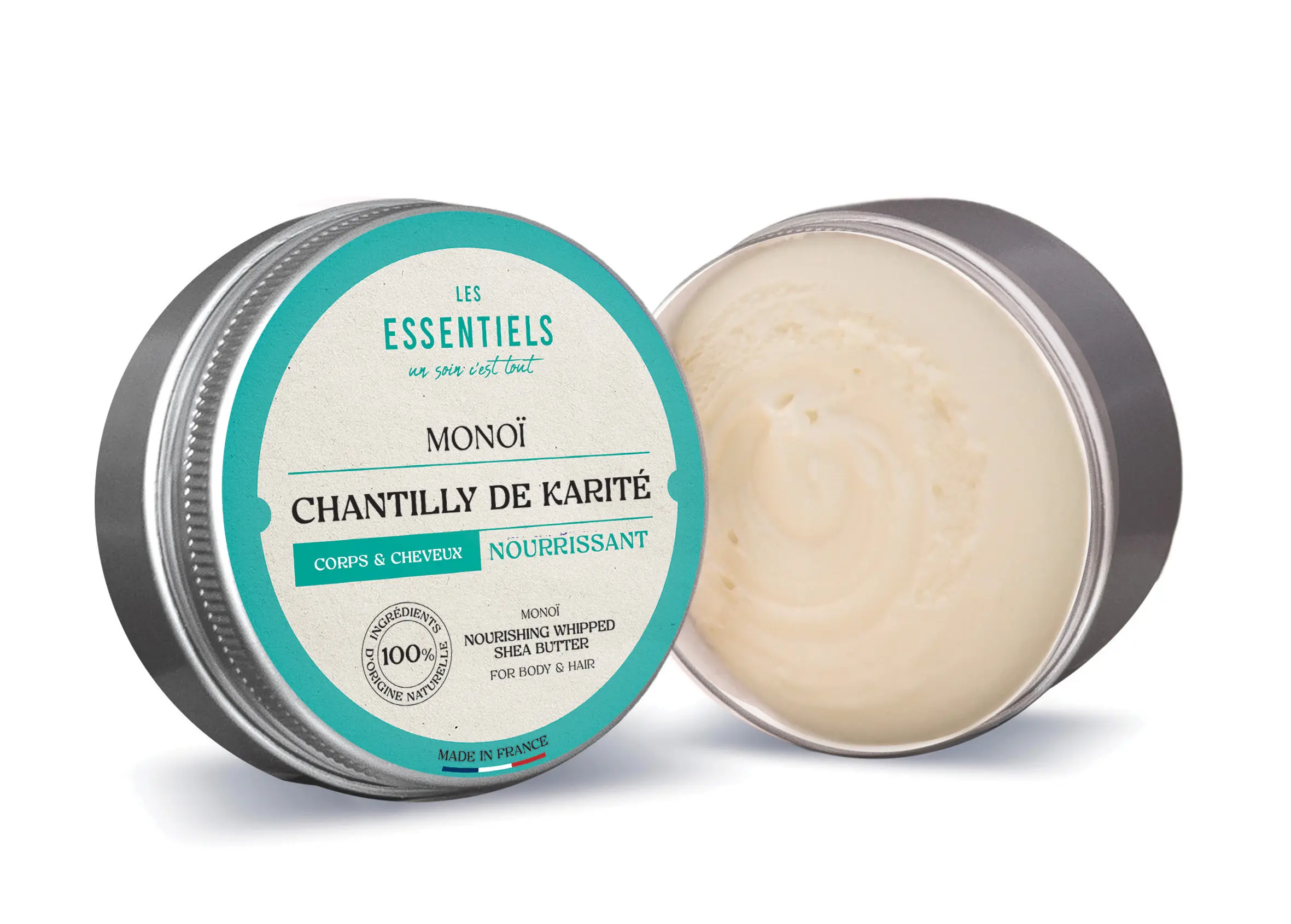 Crema corporal batida con manteca de karité y monoï - 180 ml - COSMOS Organic