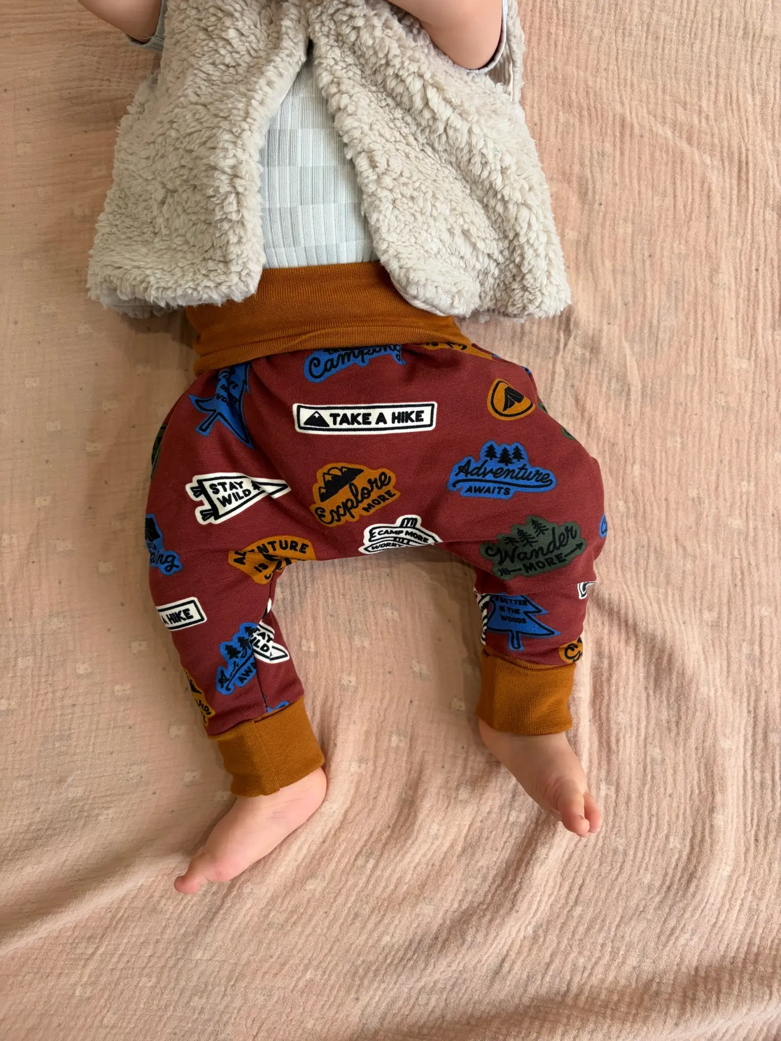 Sarouel évolutif bébé Patchs | 3 tailles couvrant de 3 mois à 5 ans