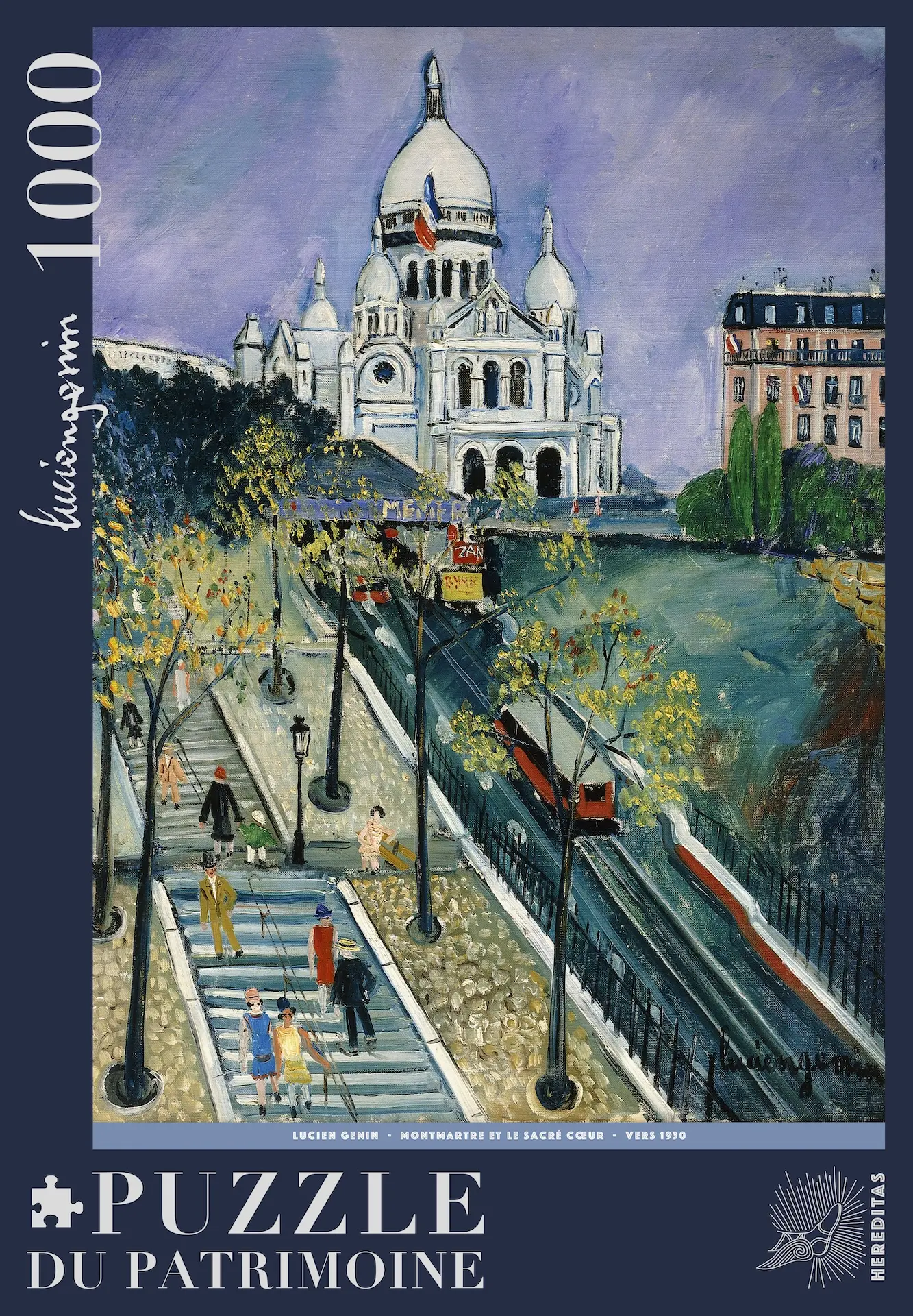 Puzzle 1000 pièces - Paris, la butte Montmatre par Lucien Genin