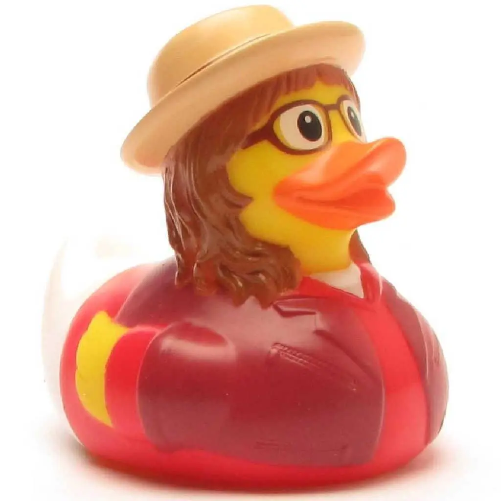Quietscheente Hipsterin - Gummiente