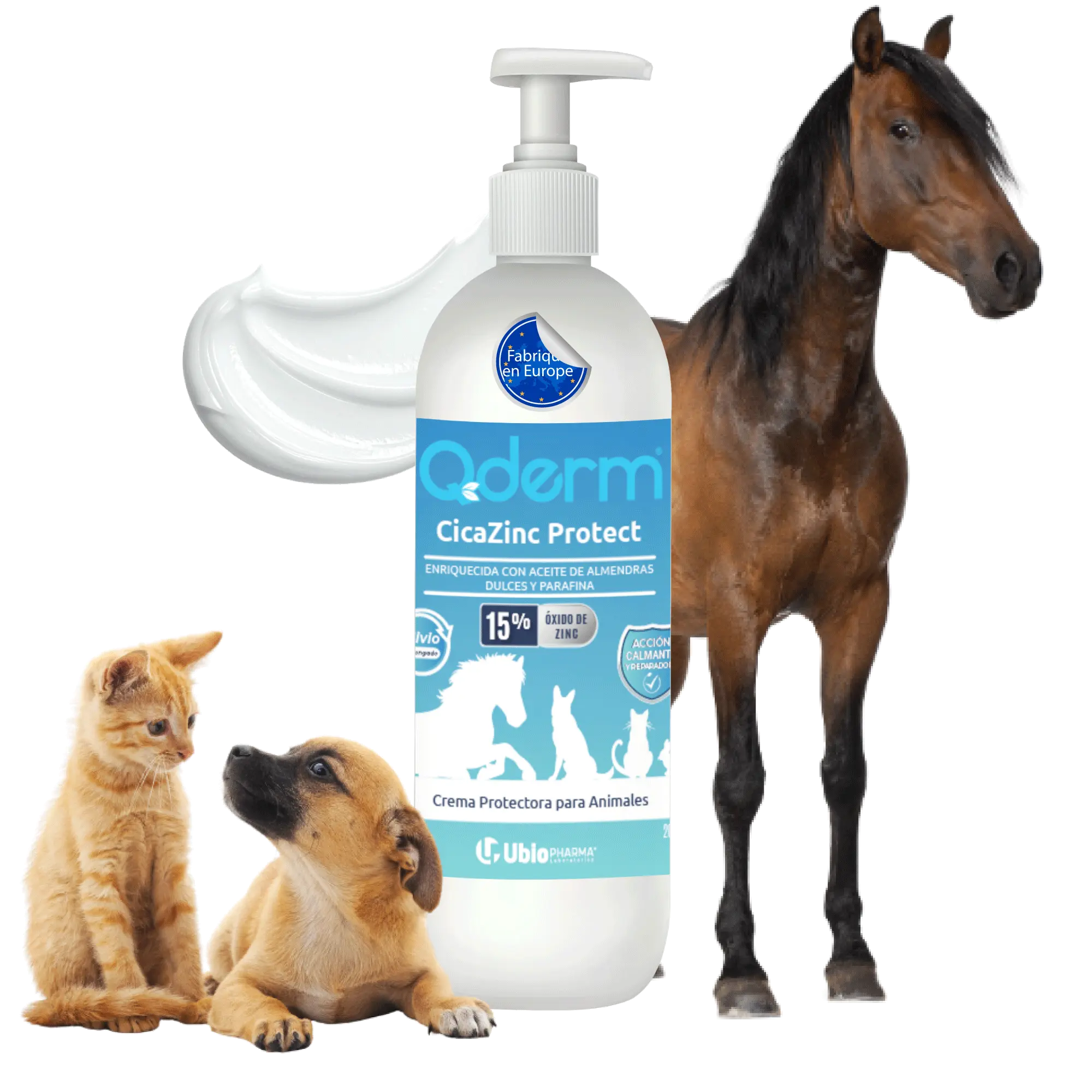 CicaZinc Protect – Crema Protectora, Calmante e Hidratante | Alivia Picores, Rozaduras, Irritaciones en Almohadillas, Piel y Zonas Sensibles | Todo Tipo de Piel Animales, Perros, Caballo 200ml