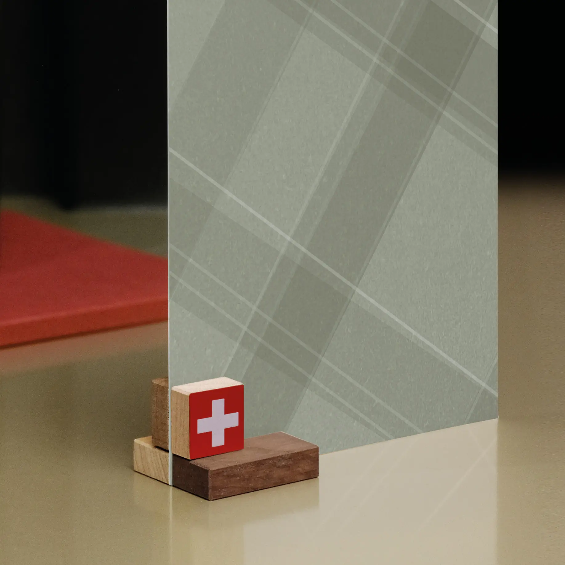 duo® Suisse - porte-photo magnétique en 2 essences de bois