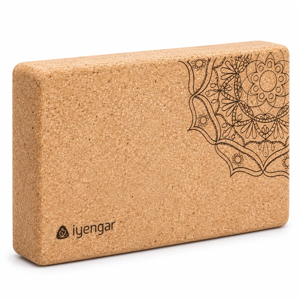 Mandala Cork Yoga Block – 30.5 × 20.5 × 5 cm