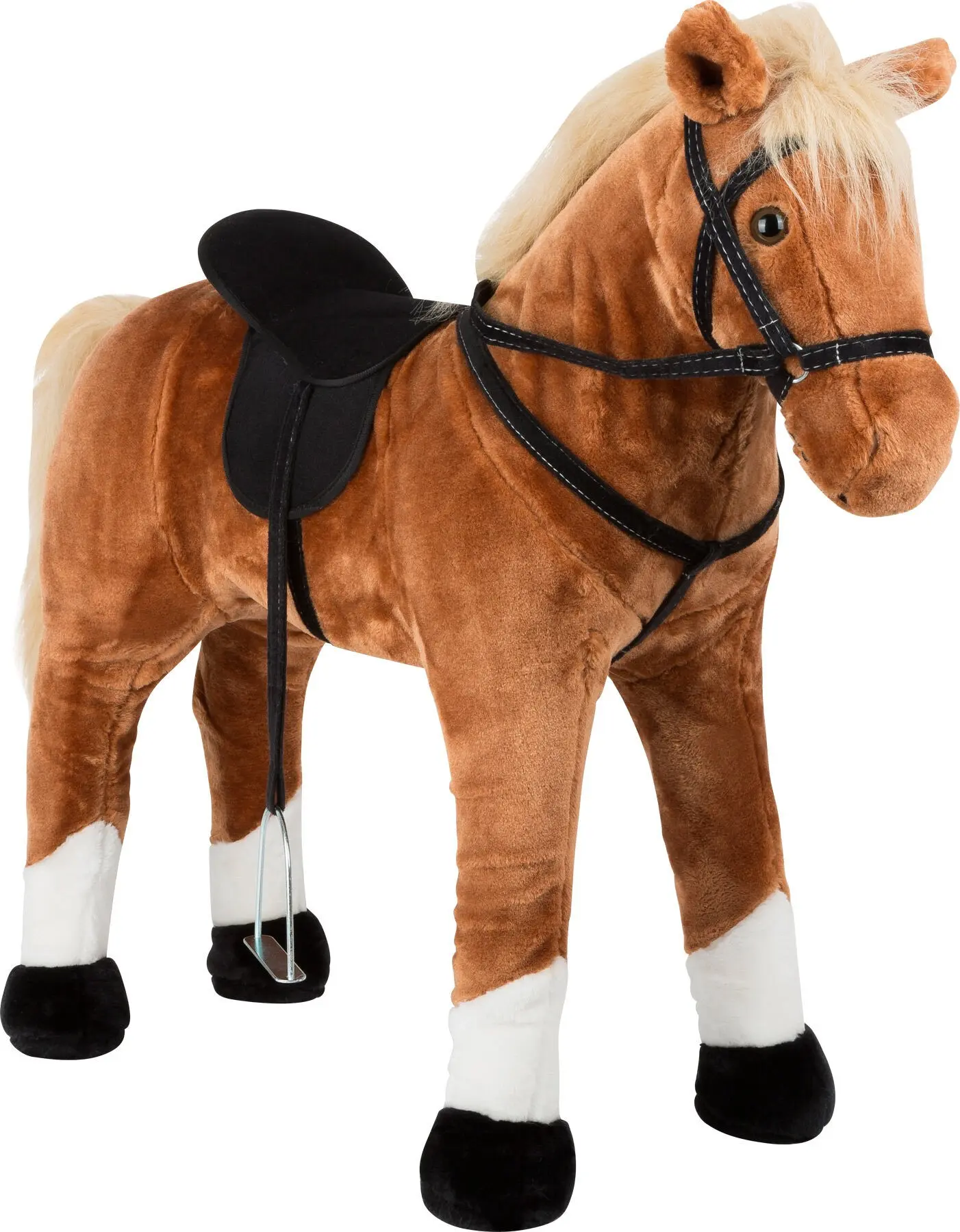 Cavallo in piedi con suono, marrone | cavallo a dondolo |