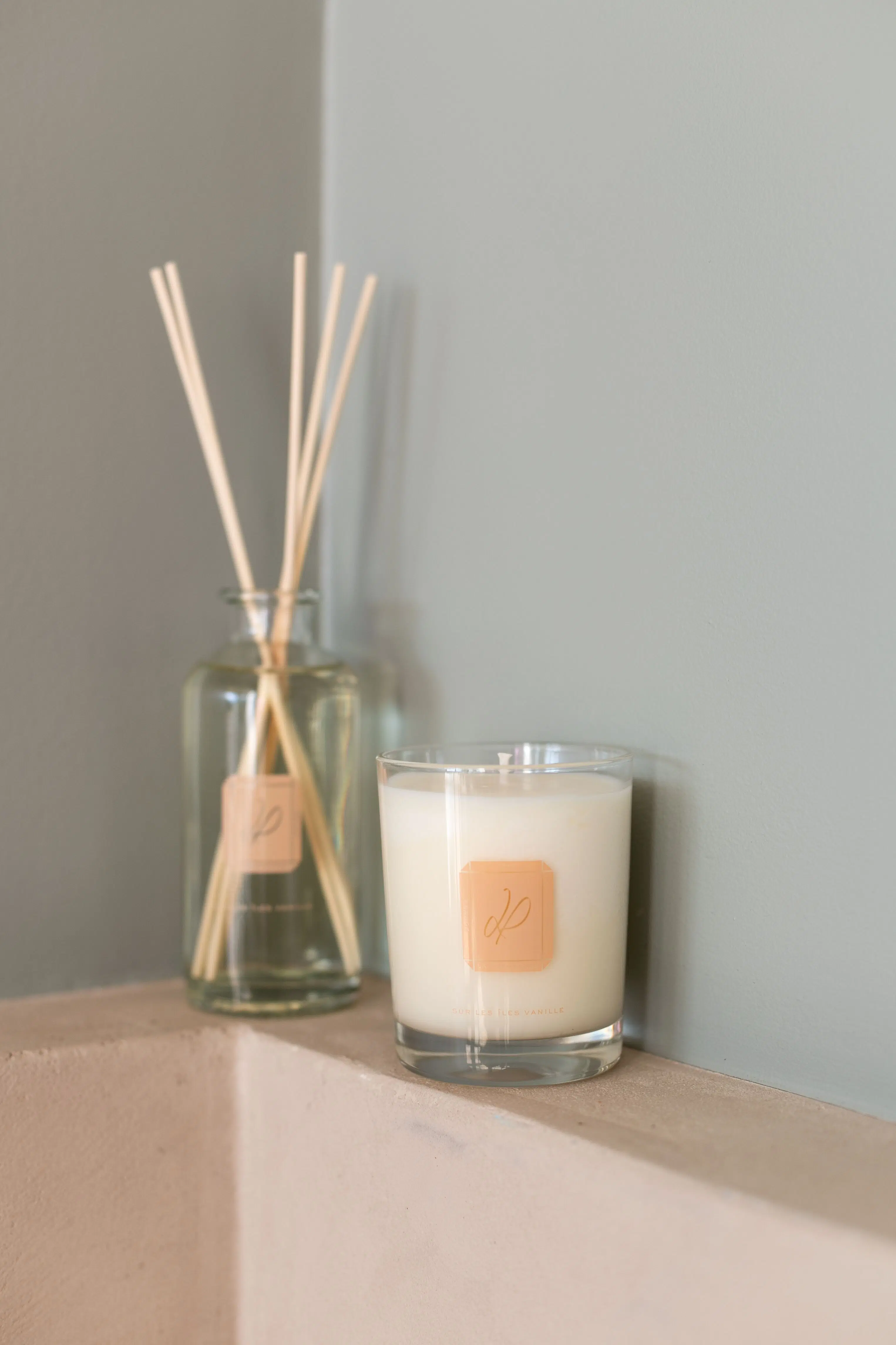 Bougie parfumée - Sur les îles vanille  (cire 100% végétale) - 180g