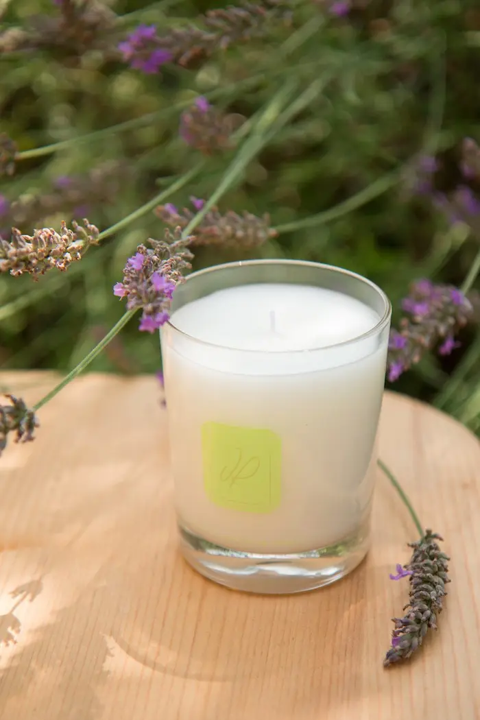 Bougie parfumée - Dans un jardin de Grasse (cire 100% végétale) - 180g