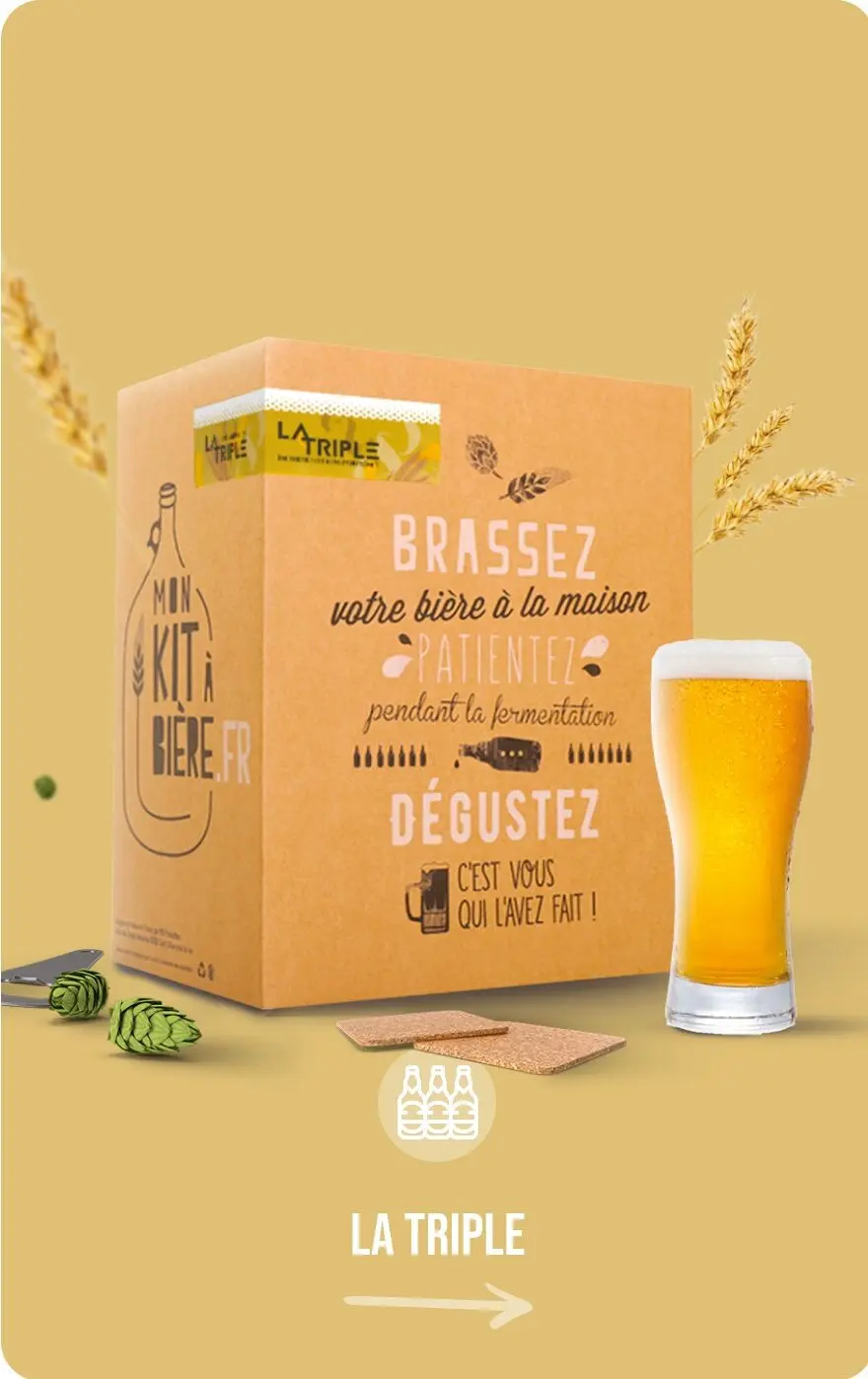 Komplettes Craft Brewing Kit Triple Beer 5 Liter