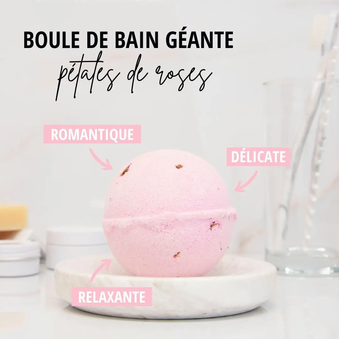 Rose Petal Bath Bomb - BULK - 180g