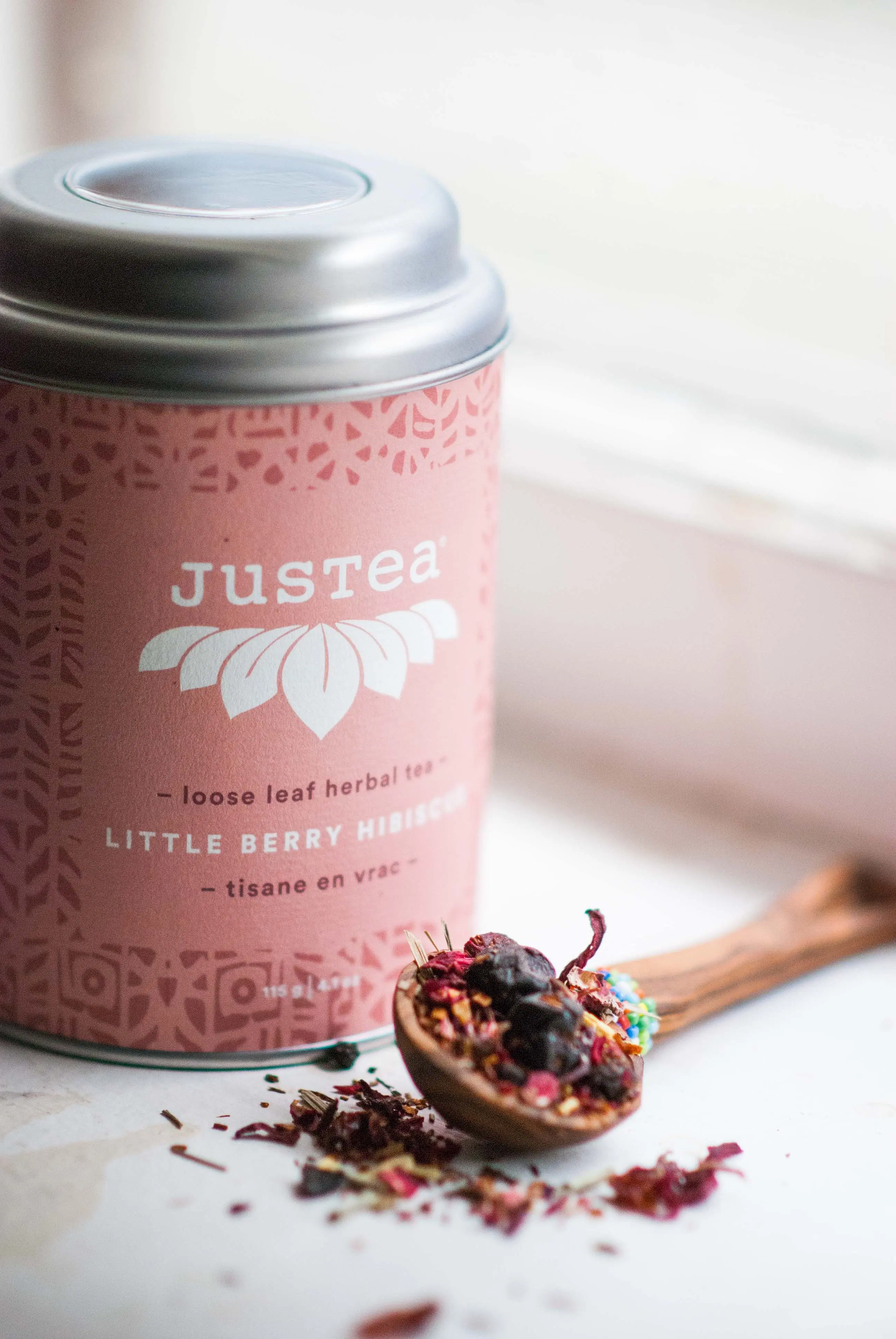 Little Berry Hibiscus | JUSTEA | 90 grams | Loose tea | Sustainable | fair trade