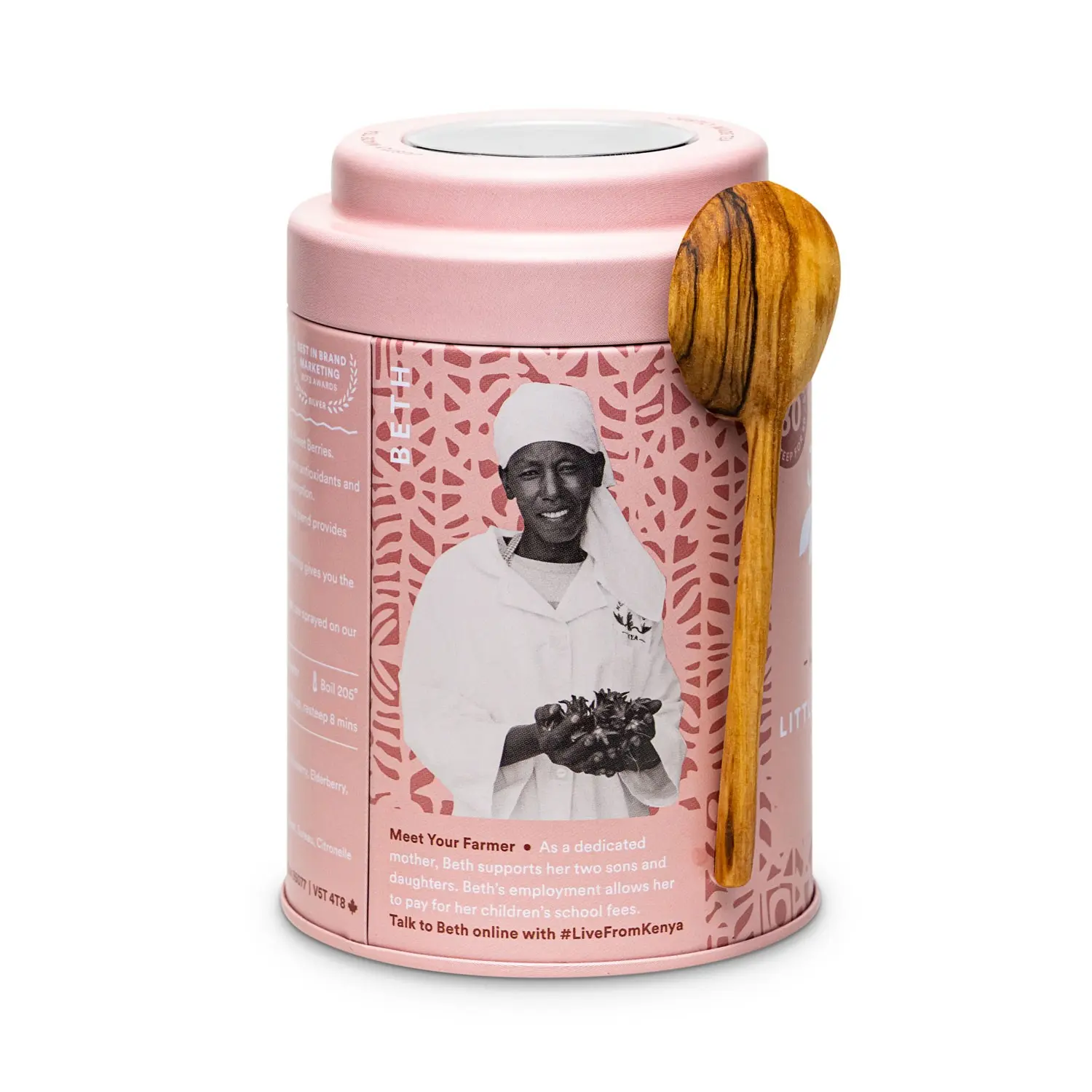 Little Berry Hibiscus | JUSTEA | 90 grams | Loose tea | Sustainable | fair trade