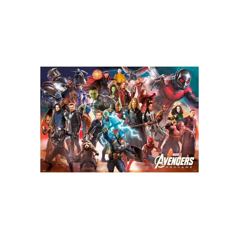 Laminated poster: MARVEL ENDGAME LINE UP 61cm x 91cm