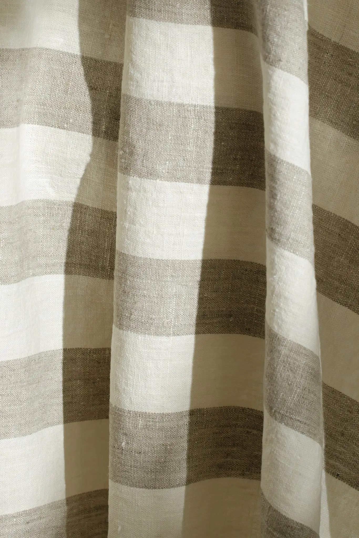 Linen Beach Towel / Natural stripes