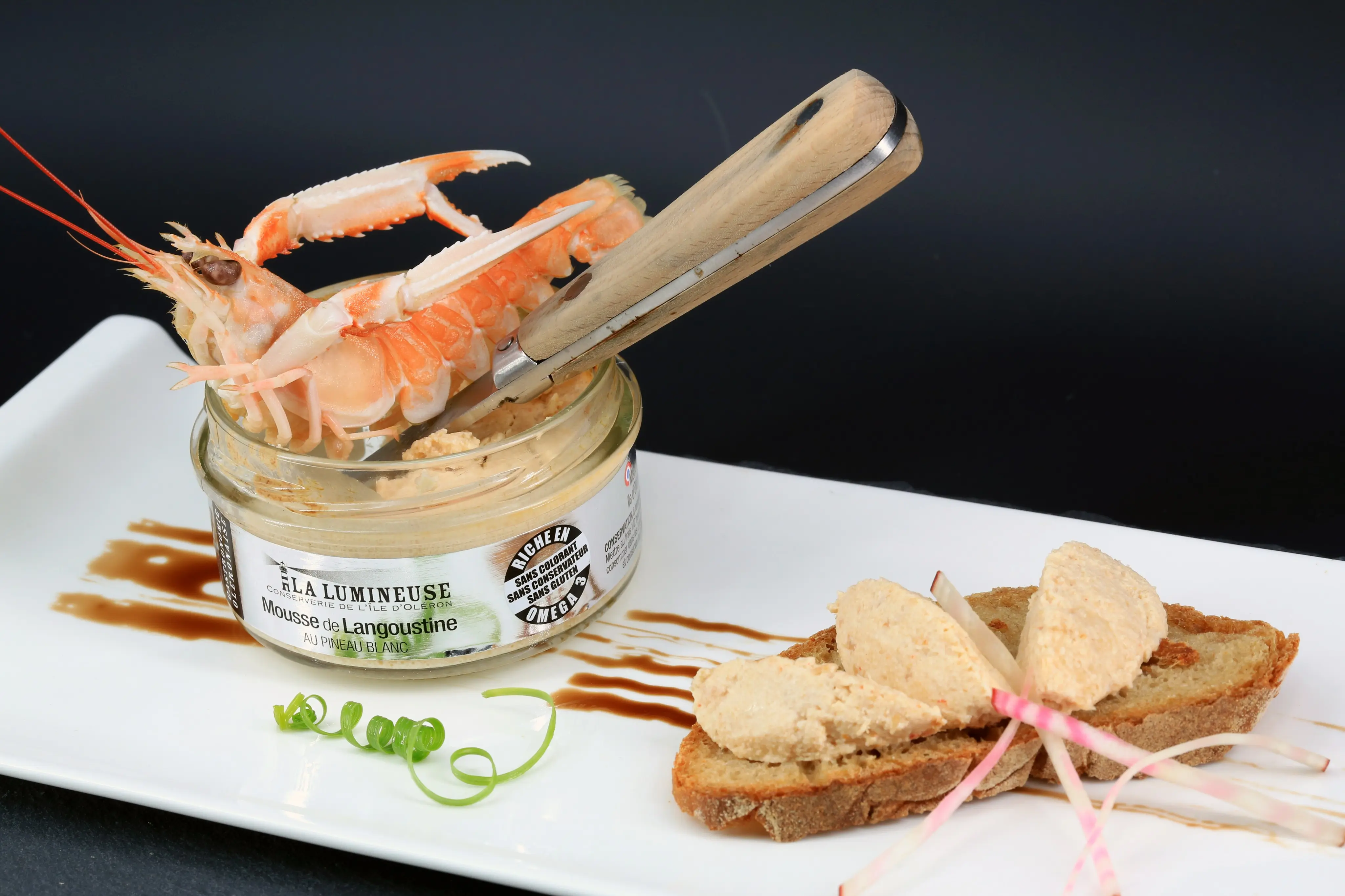 Mousse de langoustines au pineau