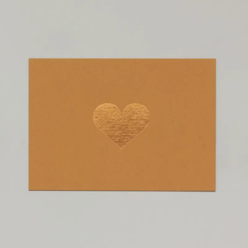 Heart Card - Gold