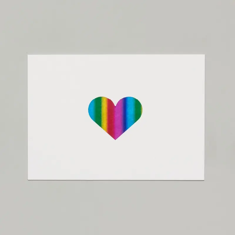 Heart Card - Rainbow