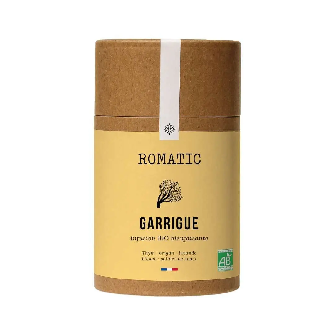 GARRIGUE organic infusion 35g - thyme - oregano - lavender - cornflower - marigold petals