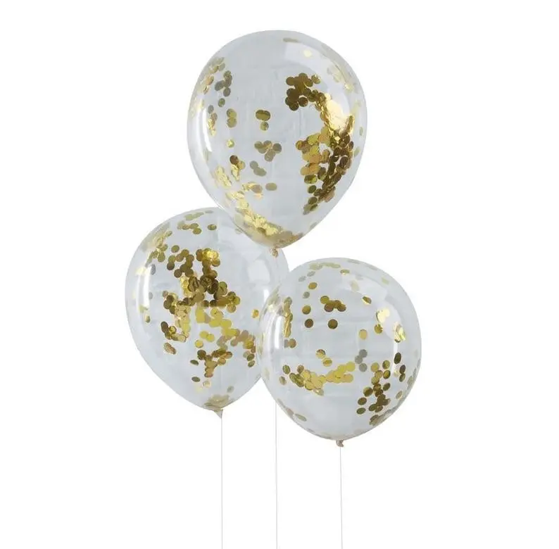 Gold confetti balloons - 20