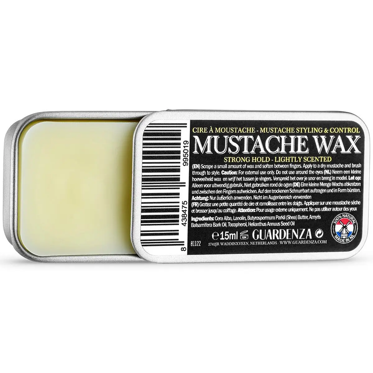 Mustache Wax 15ml - strong hold