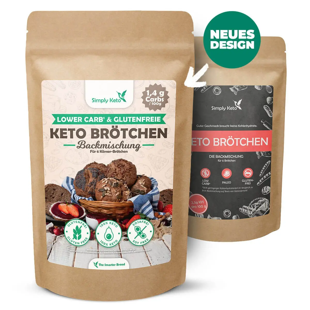 Keto Brötchen Backmischung
