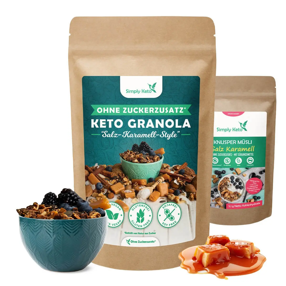 Granola Salted Caramel Crunchy Muesli 500g