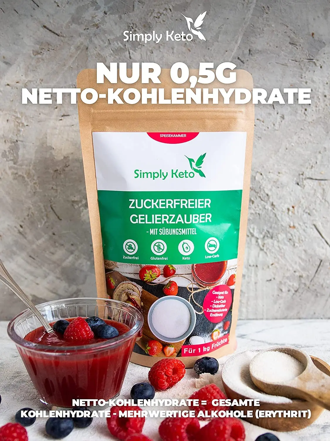 Gelierzauber - Zur Zubereitung von Low Carb & Keto Marmelade