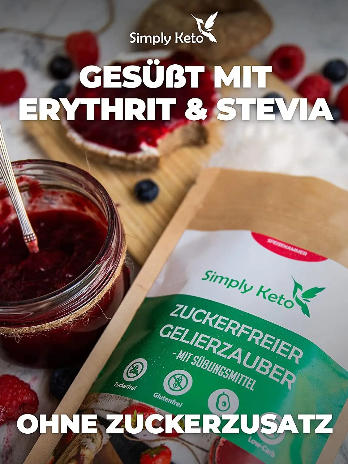 Gelierzauber - Zur Zubereitung von Low Carb & Keto Marmelade