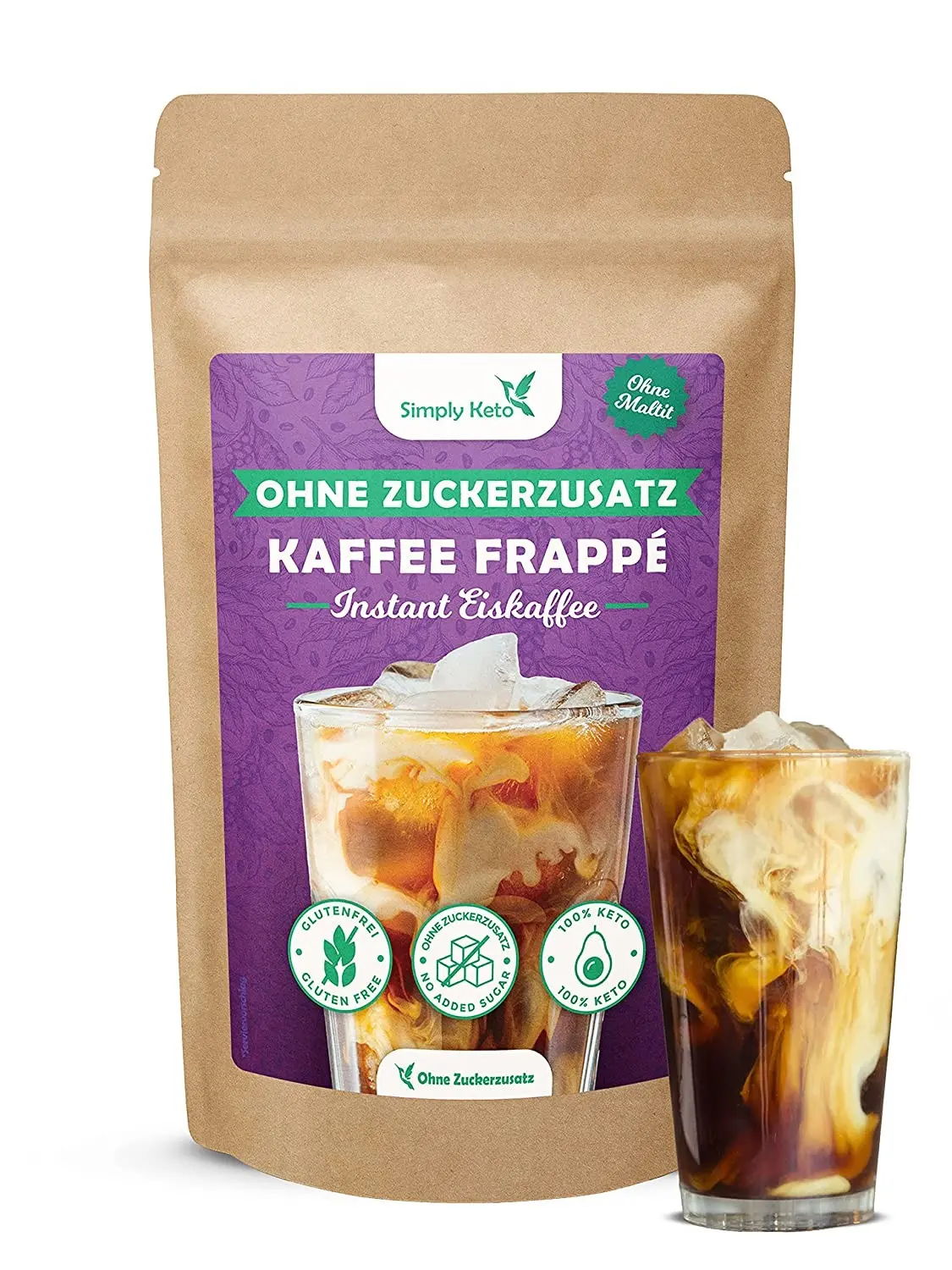 Low-carb frappé without sugar