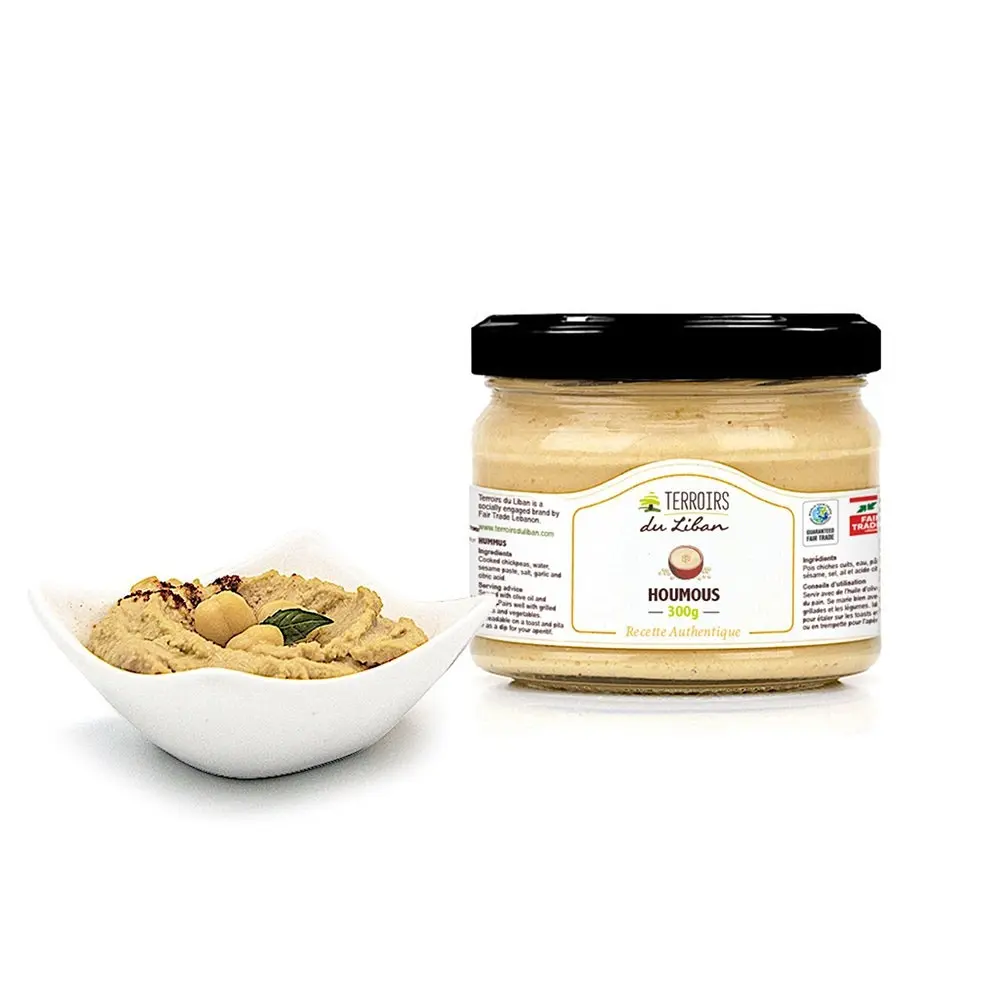 Terroirs du Liban - Hummus - 300 g - Chickpeas and sesame cream - Appetizer and mezze - Artisanal and Natural