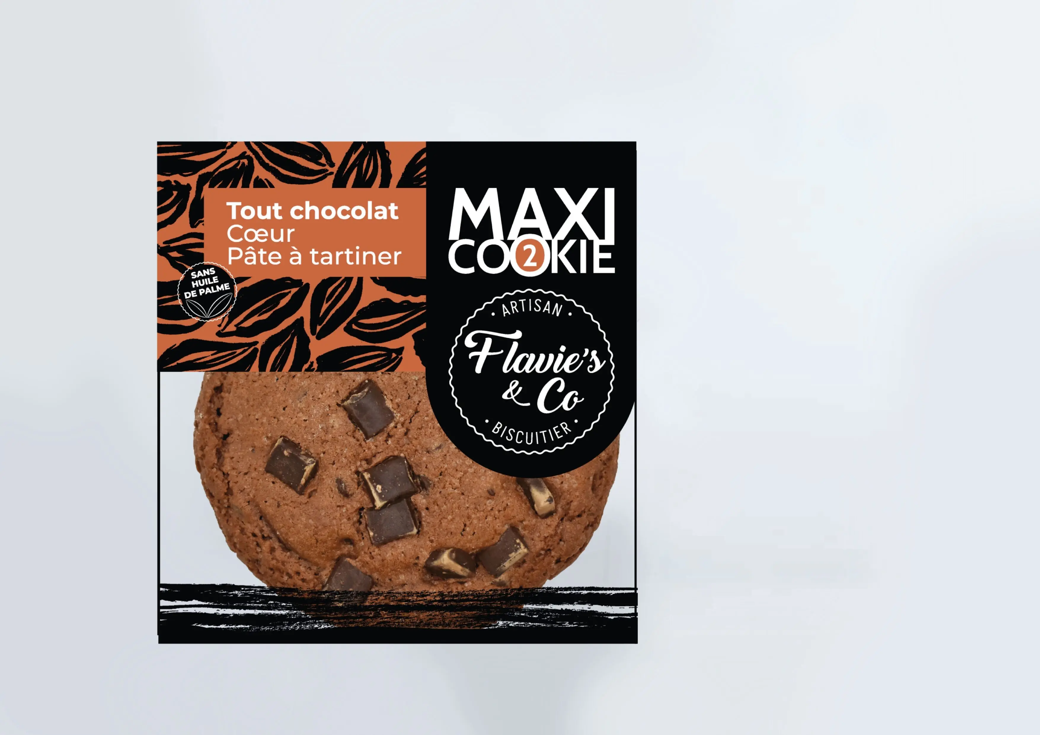 All chocolate cookie – heart spread