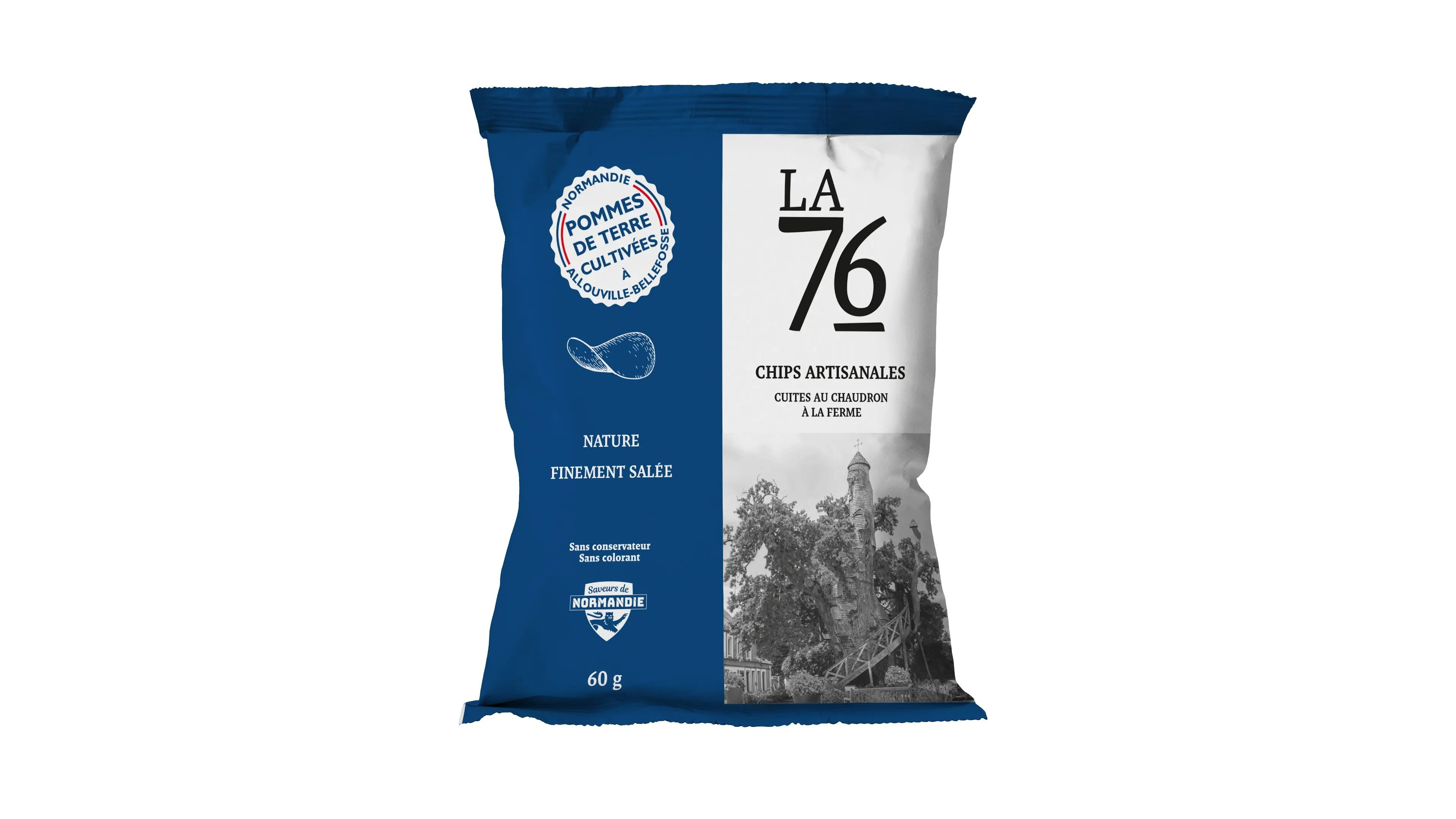 Artisanal potato chips - LA 76 - 60g plain